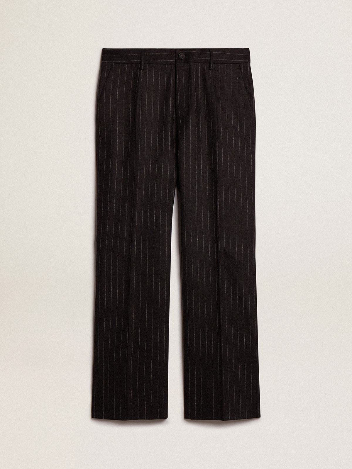 Golden Goose - Men’s pants in dark gray wool in 