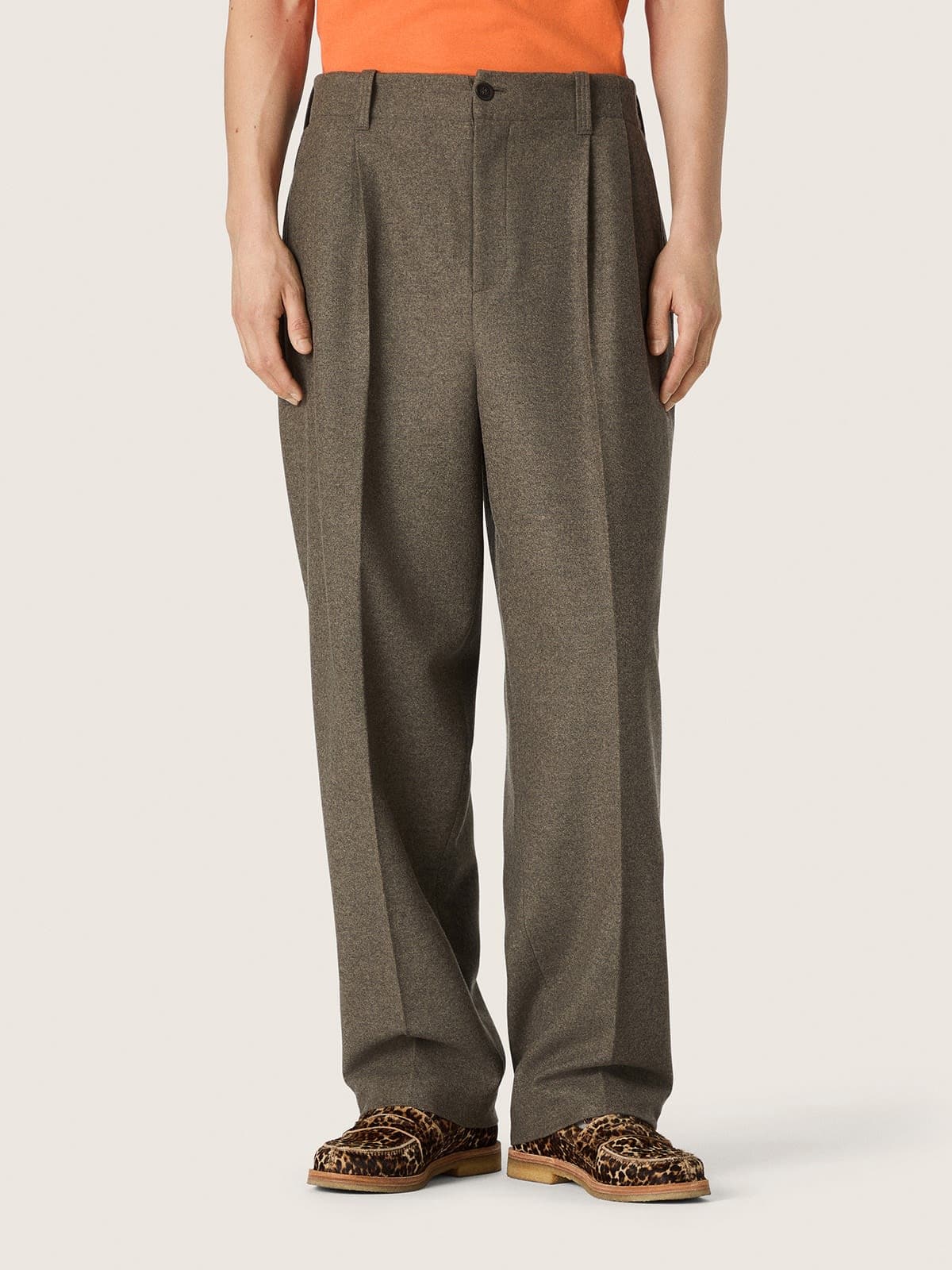 Golden Goose - Pantal&oacute;n de hombre de lana gris in 