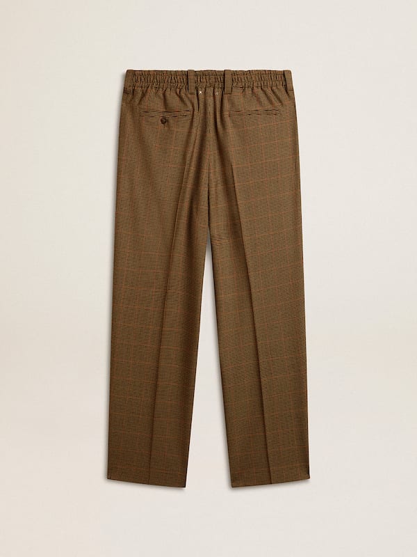Golden Goose - Men's pants in three-colored houndstooth in 