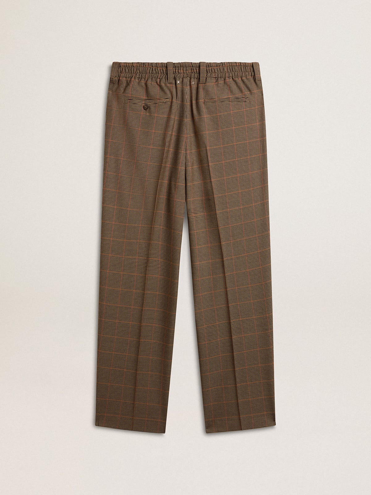 ANATOMICA TANGO PANTS BROWN CHECK WOOL メンズ｜スラックス