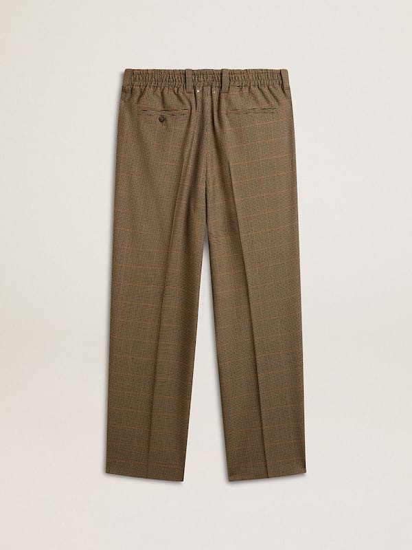 Golden Goose - Men's pants in three-colored houndstooth in 