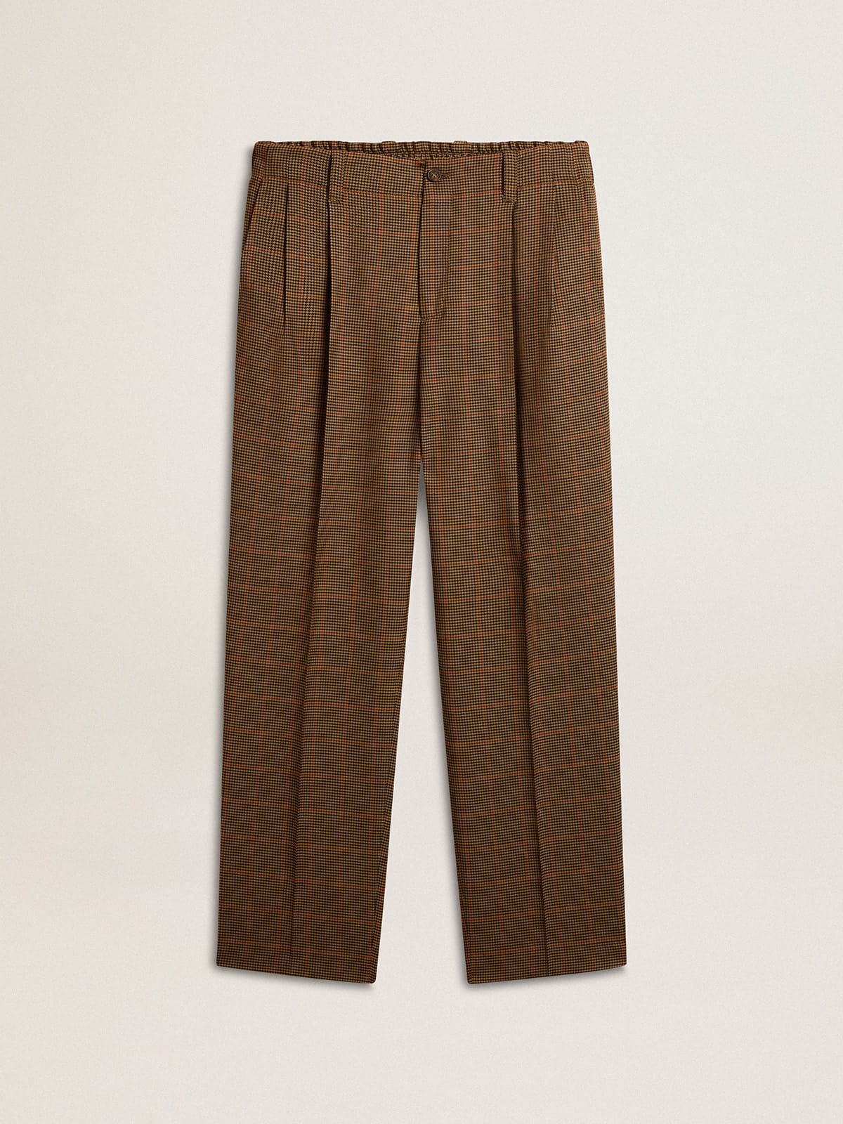 Golden Goose - Men's pants in three-colored houndstooth in 