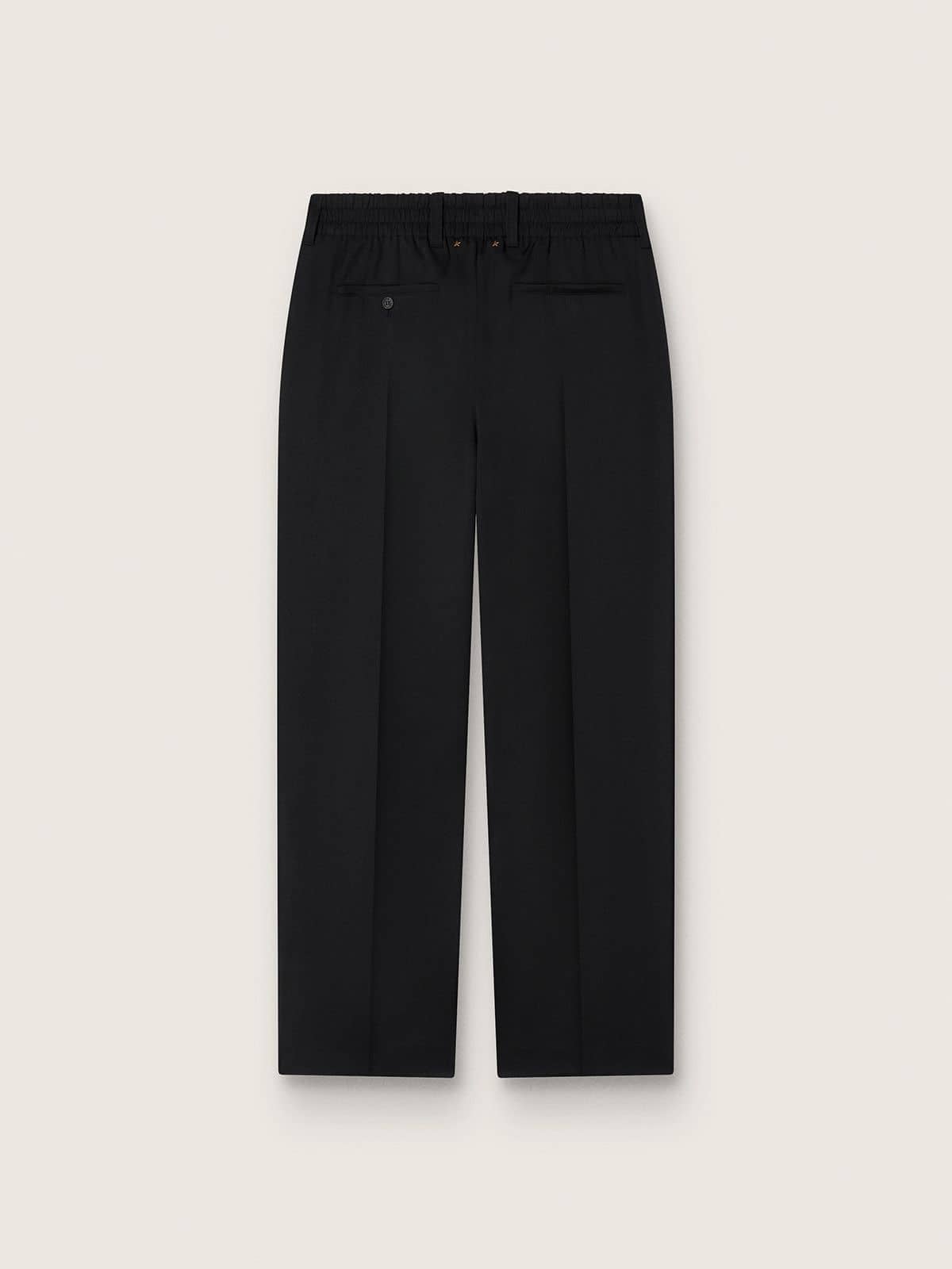Golden Goose - Pantaloni da uomo in lana di colore nero in 