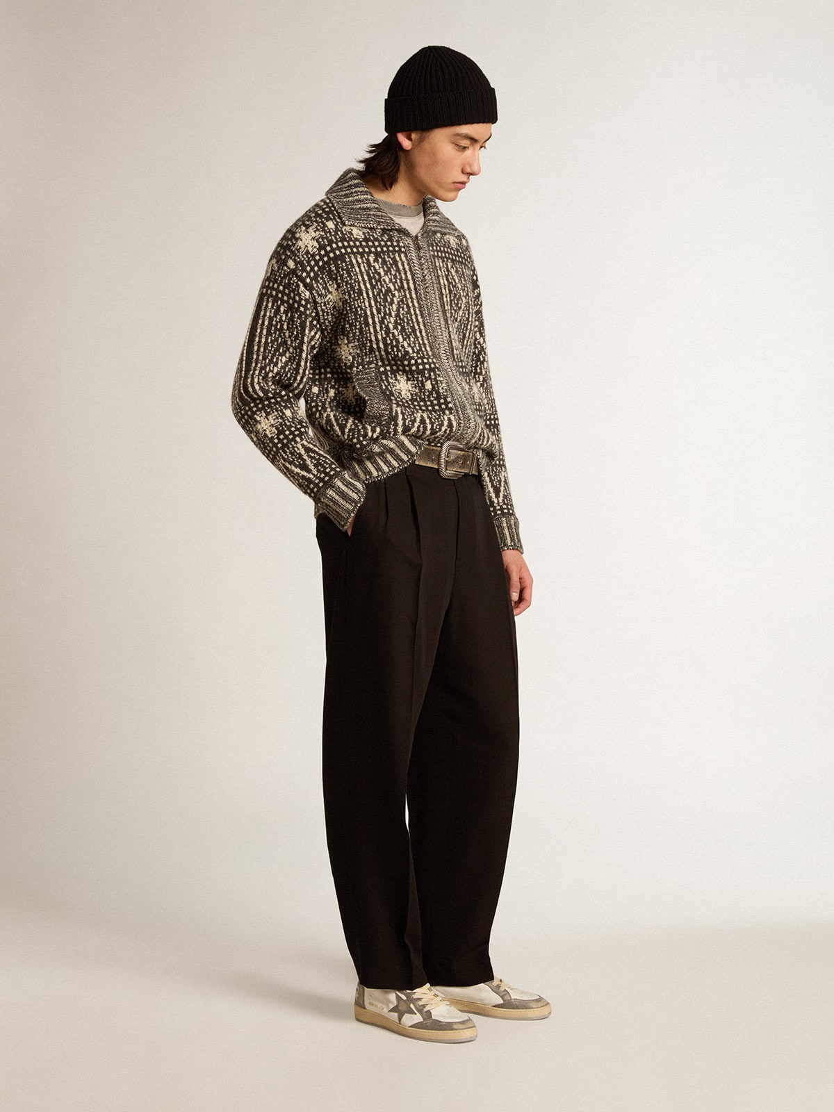 Golden Goose - Black wool and viscose blend pants in 