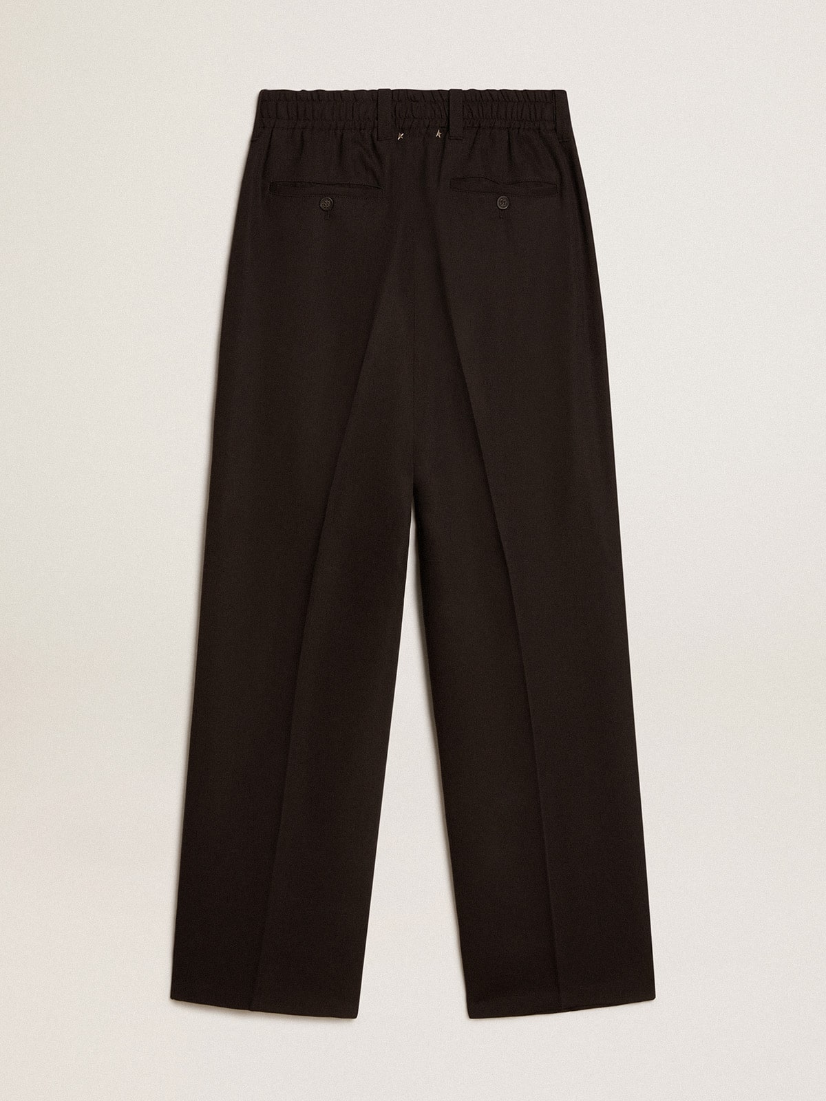 【送料&関税込】Golden Goose Straight-leg Pleat-detailed Pan GOLDEN GOOSE Pleated wool-blend straight-leg pants | NET-A