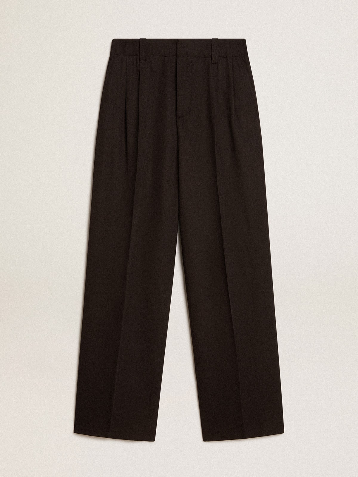 Golden Goose - Black wool and viscose blend pants in 