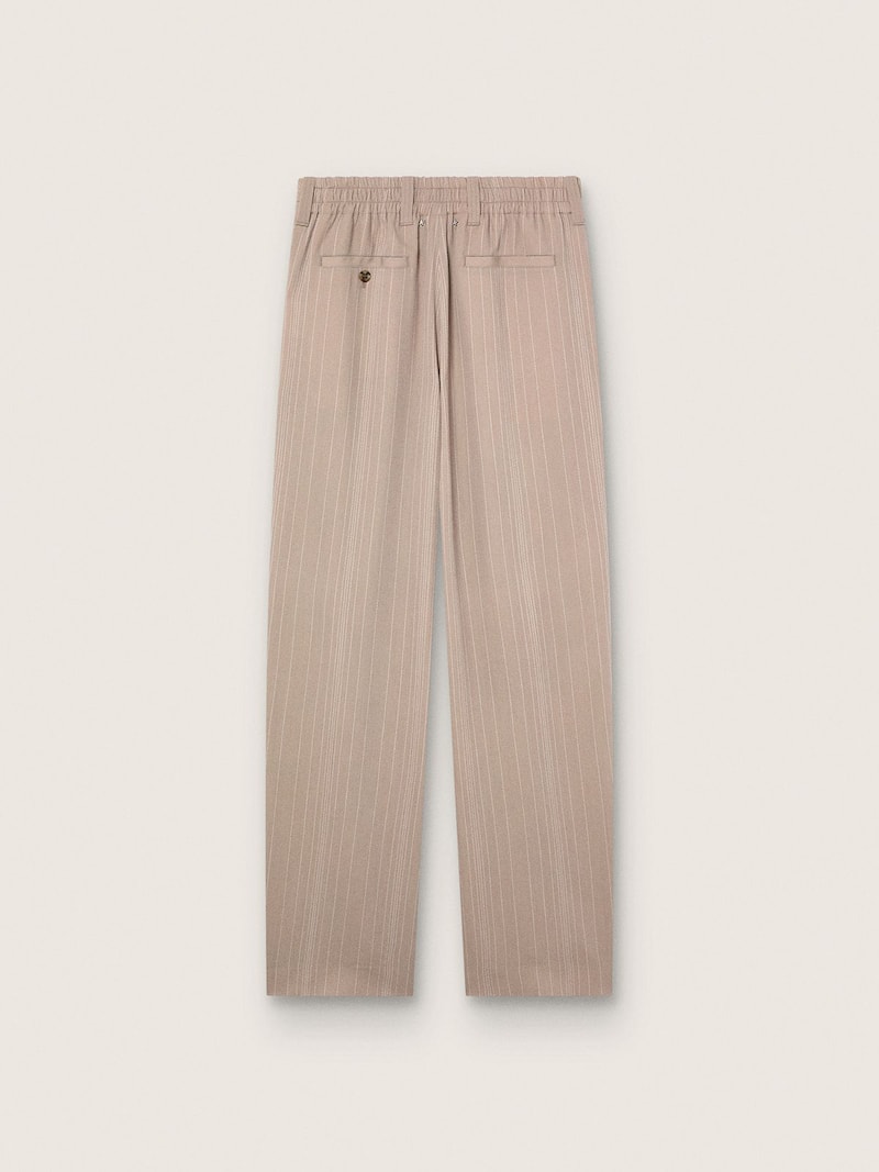 Golden Goose - Men&rsquo;s pants in gray wool blend with pinstripe motif in 