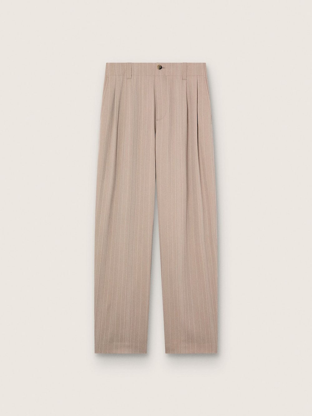 Pantalon pour homme en laine mélangée grise à rayures — Golden Goose