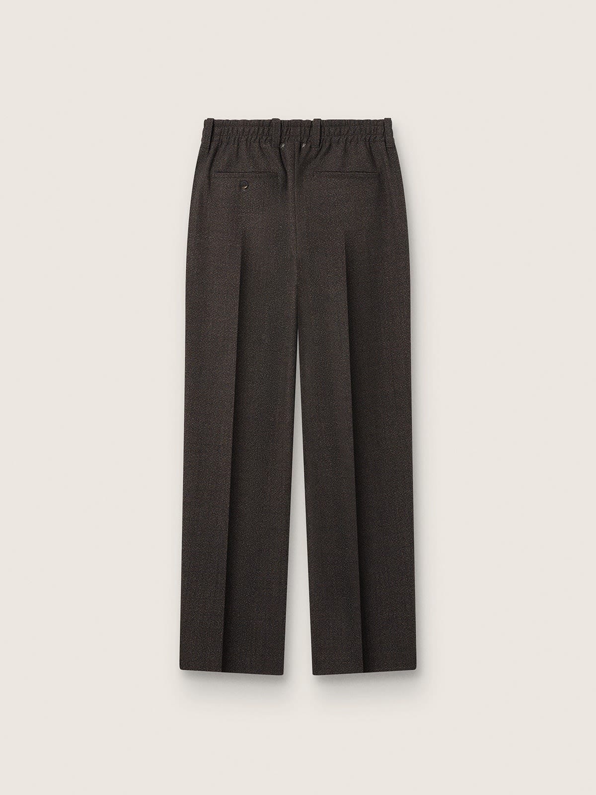 Golden Goose - Pantalone da uomo di colore nero e marrone con motivo jacquard in 