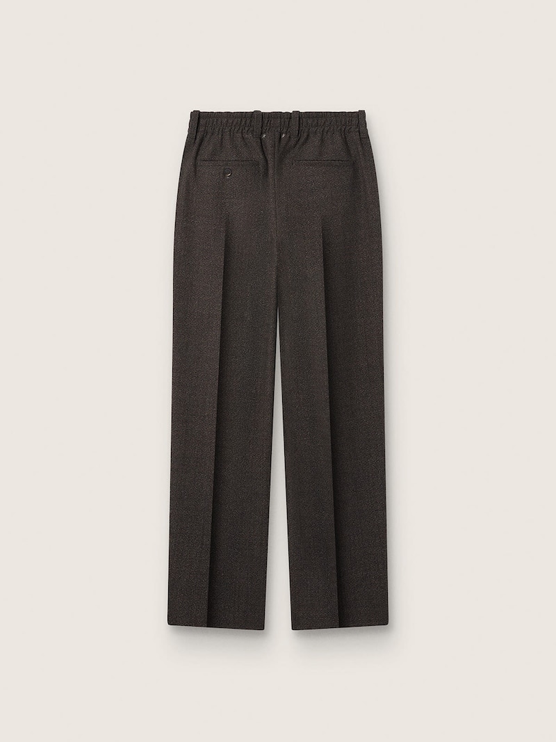 Golden Goose - Pantal&oacute;n de hombre de color negro y marr&oacute;n con motivo jacquard in 