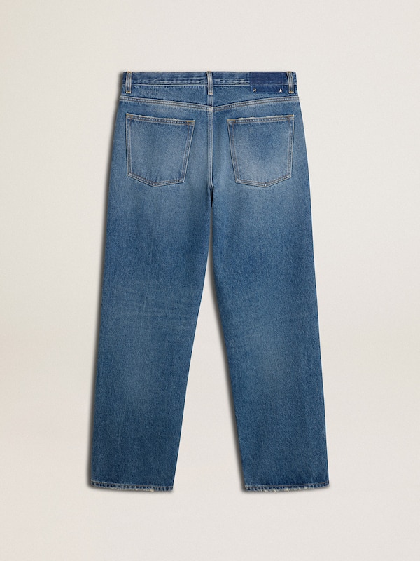 Golden Goose - Blue medium wash loose jeans in 