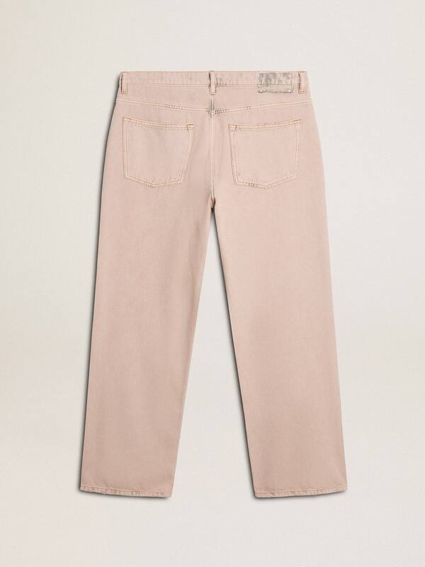 Golden Goose - Men's pink dyed jeans  in 