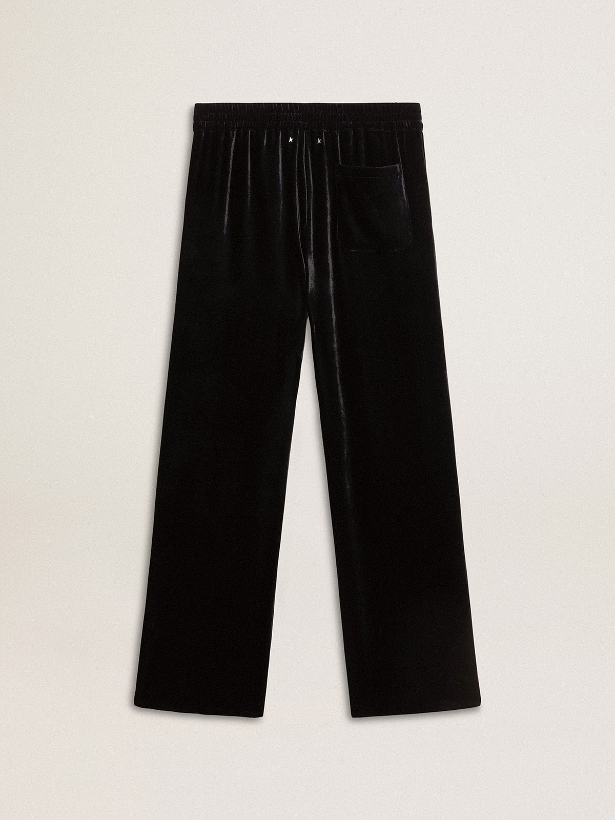 Golden Goose - Pantalon noir pour homme à l’effet velours in 