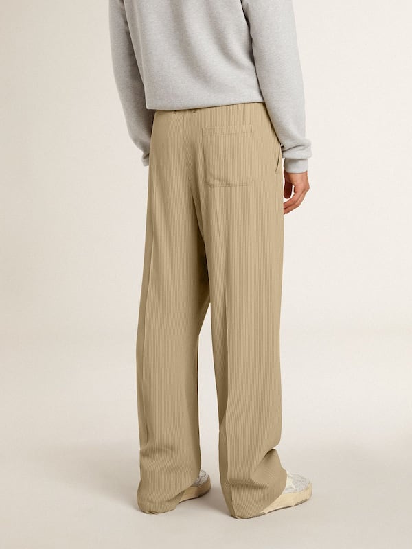 Golden Goose - Men's travertine-colored joggers  in 