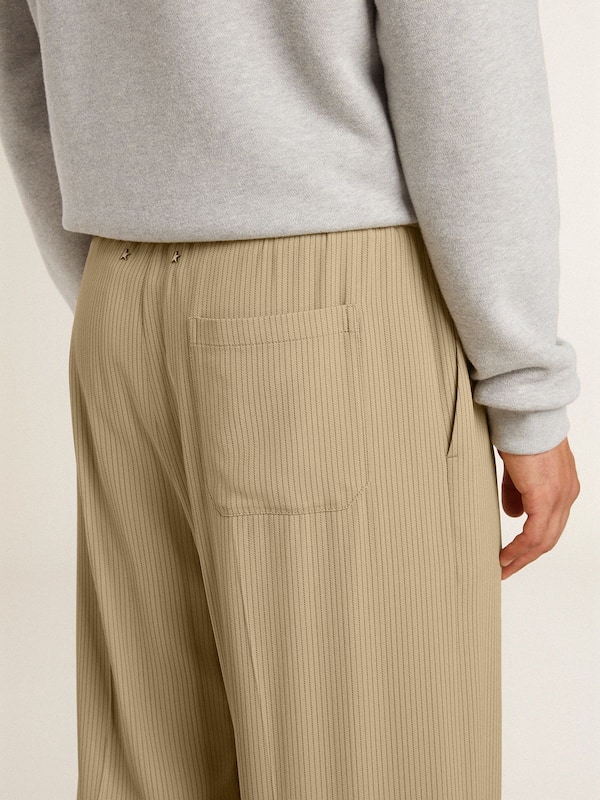 Golden Goose - Men's travertine-colored joggers  in 