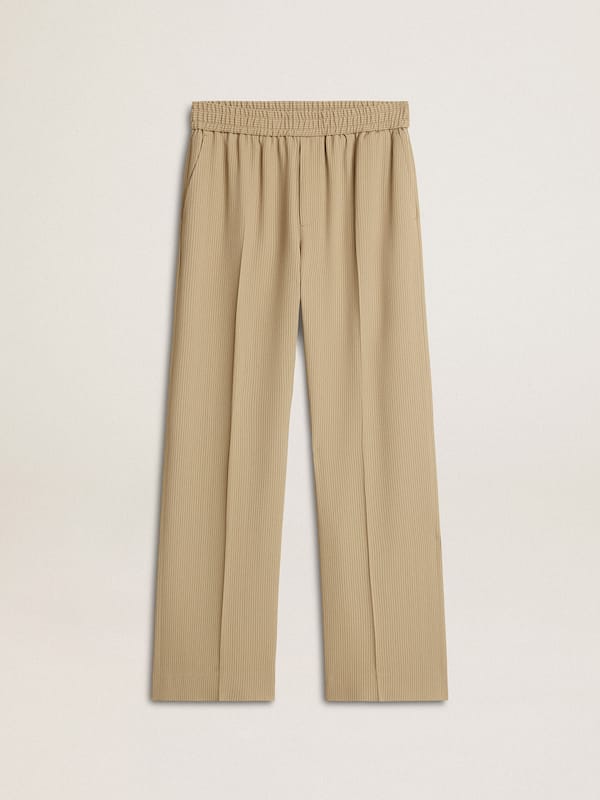 Golden Goose - Men's travertine-colored joggers  in 