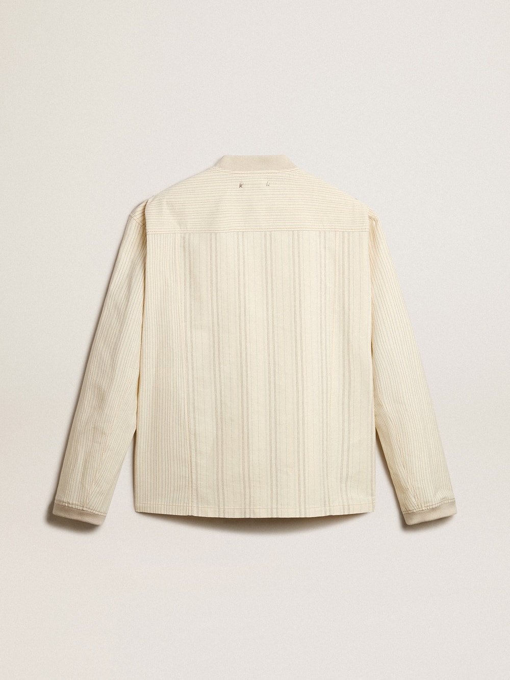 Golden Goose - Ecru-colored cotton jacket with zip fastening in 
