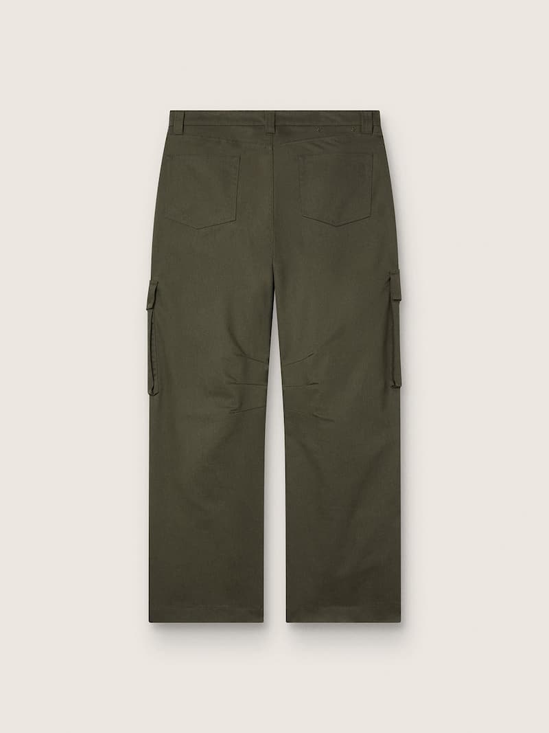 Golden Goose - Pantalone cargo color verde oliva in 