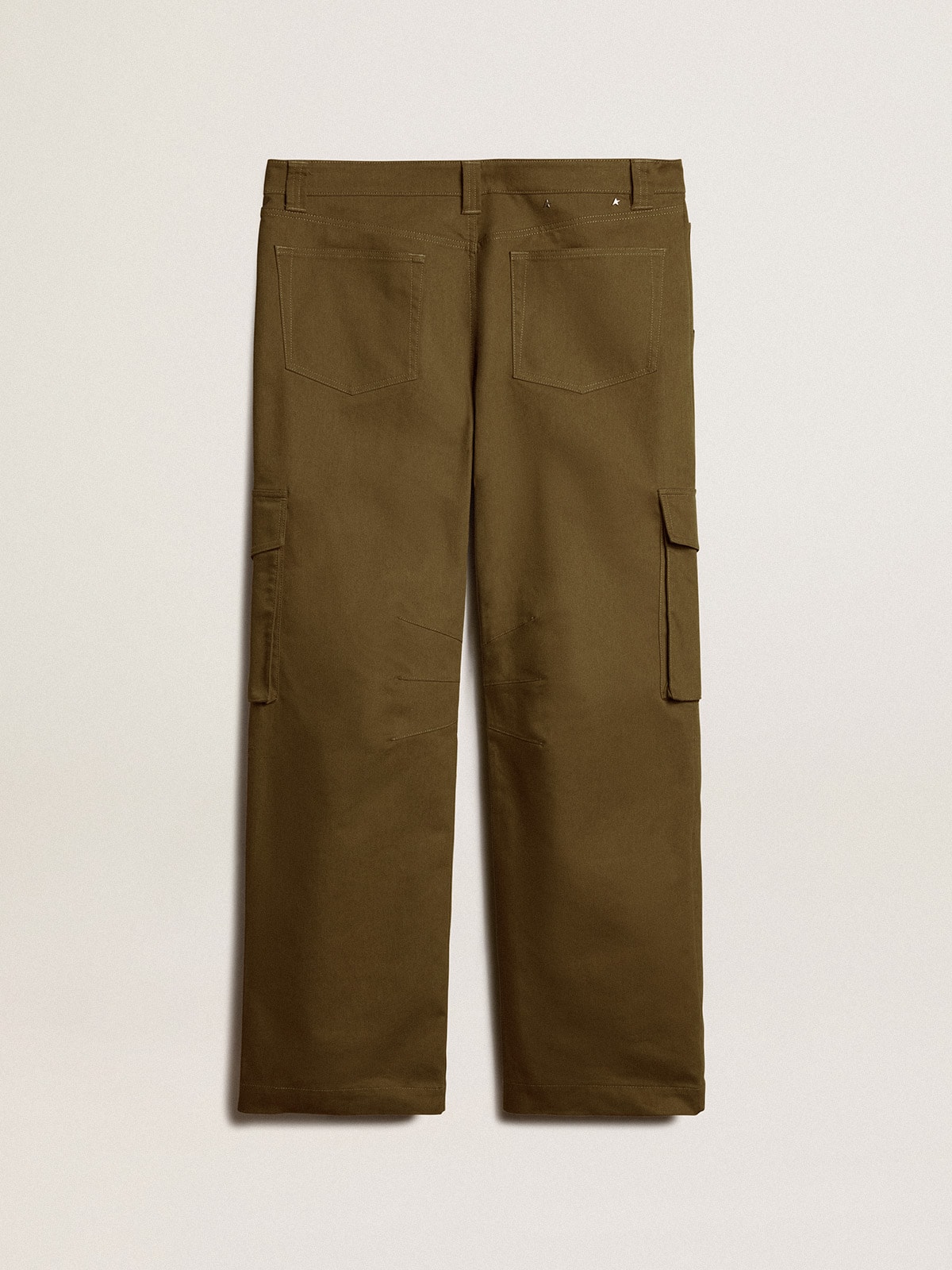 Golden Goose - Pantalón cargo color verde oliva in 