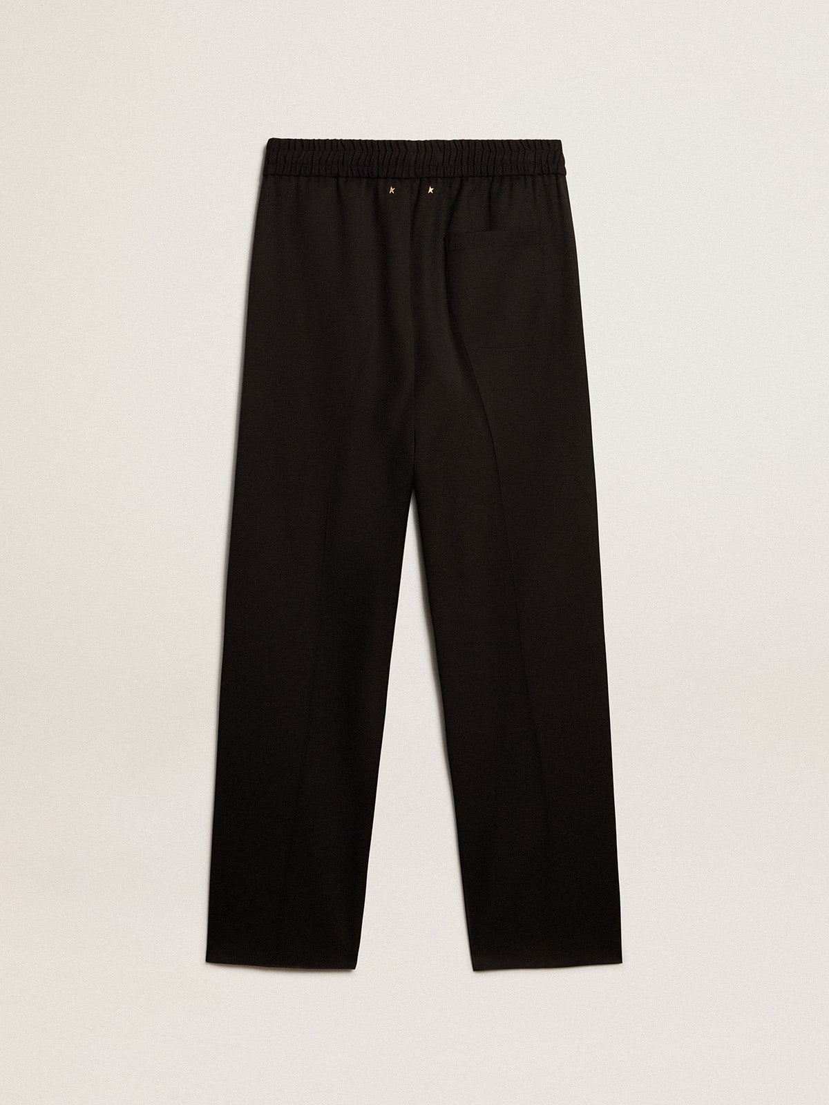 Men’s joggers in black wool