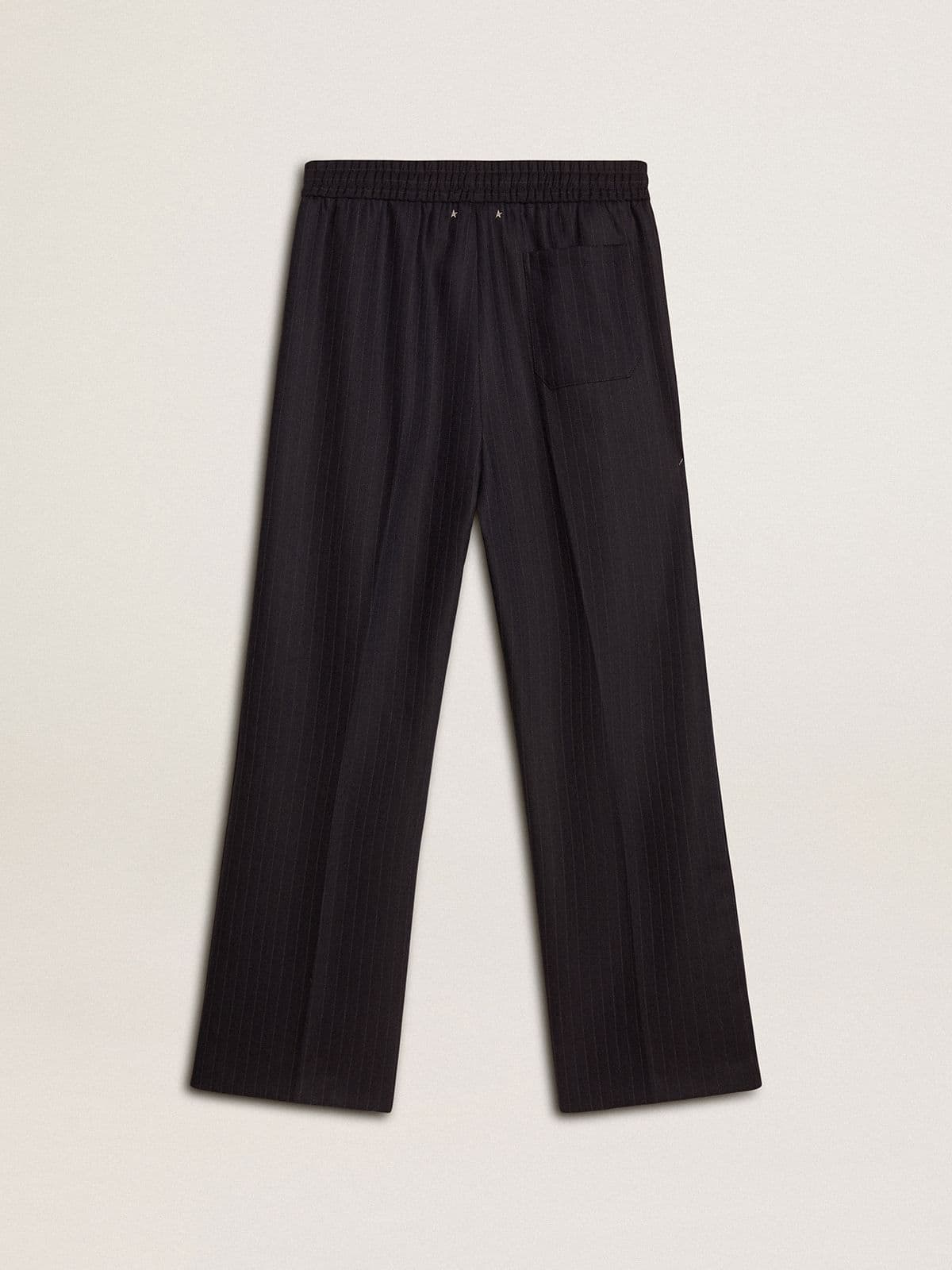Golden Goose - Men's wool joggers with vertical thin stripes in 
