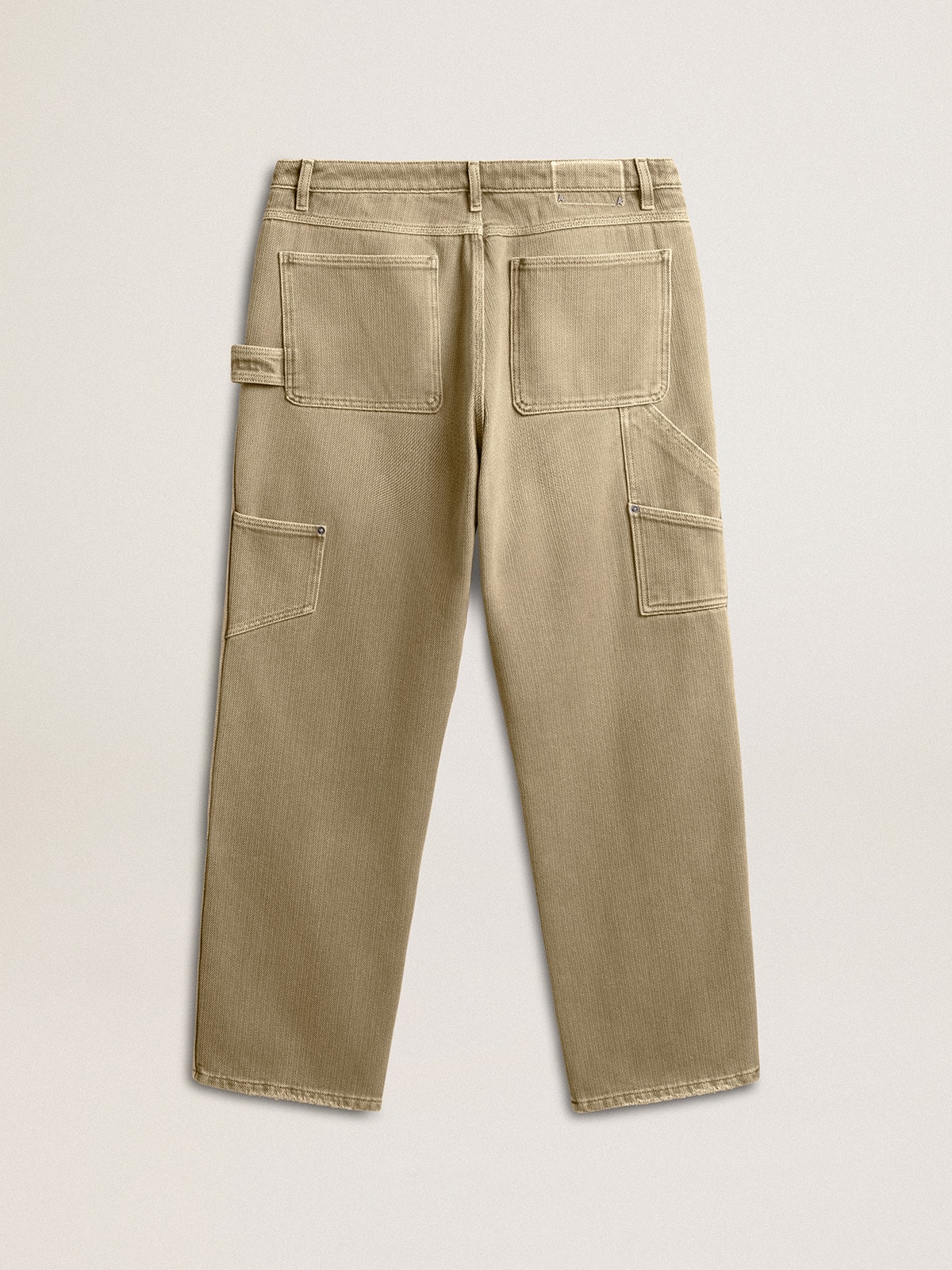 Golden Goose - Pantalone da uomo in cotone dall'effetto distressed in 