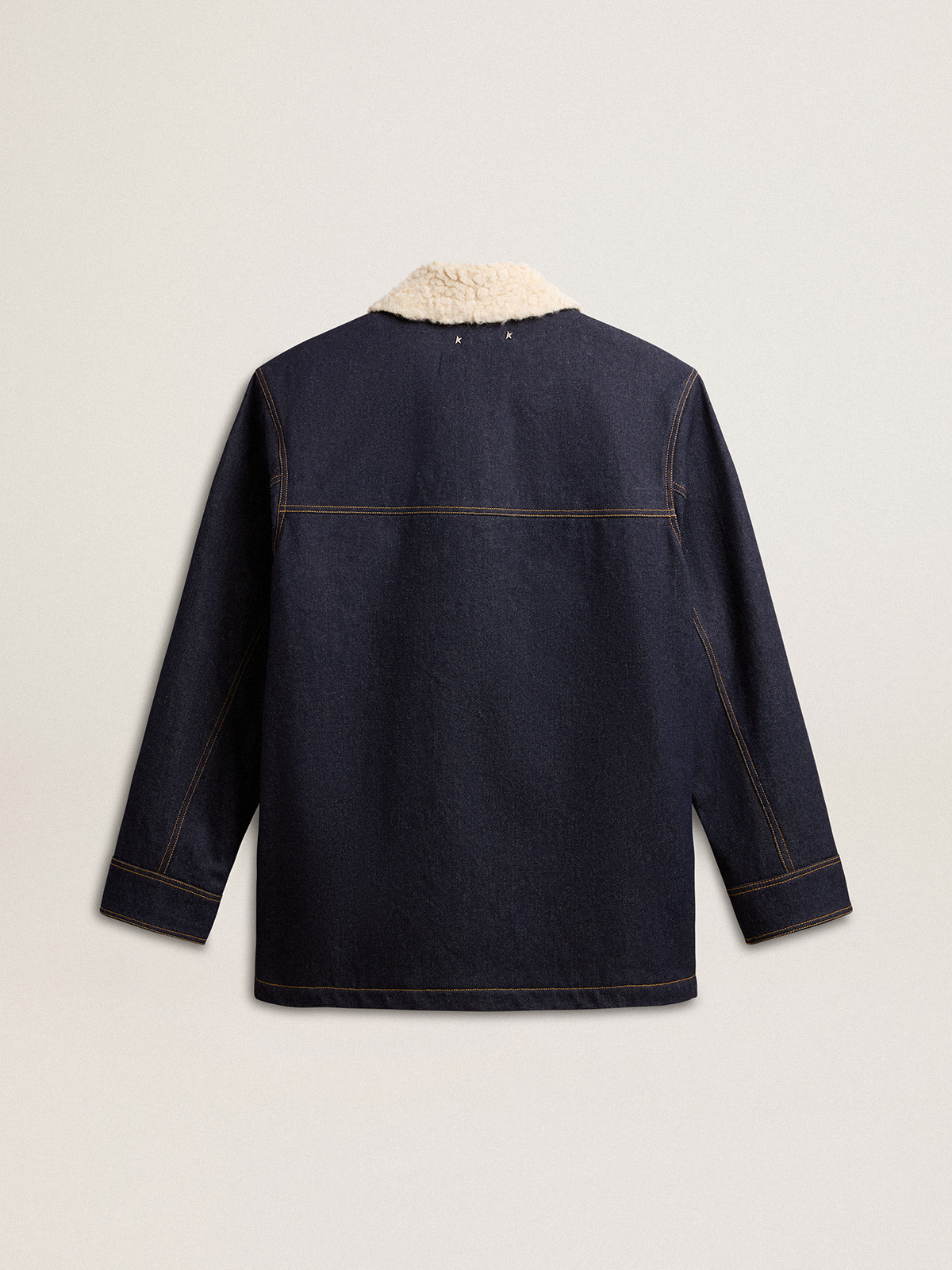 Golden Goose - Men's denim pea coat jacket in