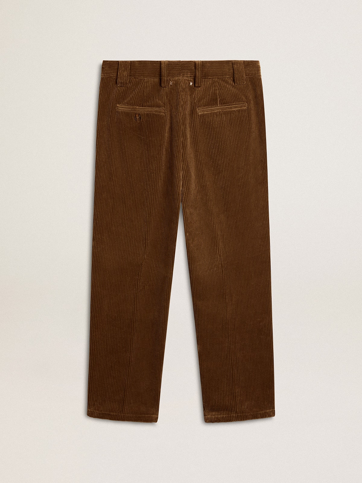 Golden Goose - Men's dark olive corduroy pants in 