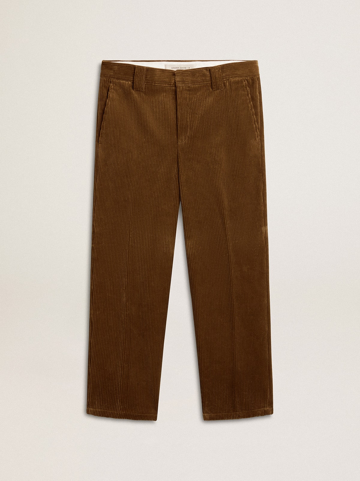 Golden Goose - Men's dark olive corduroy pants in 