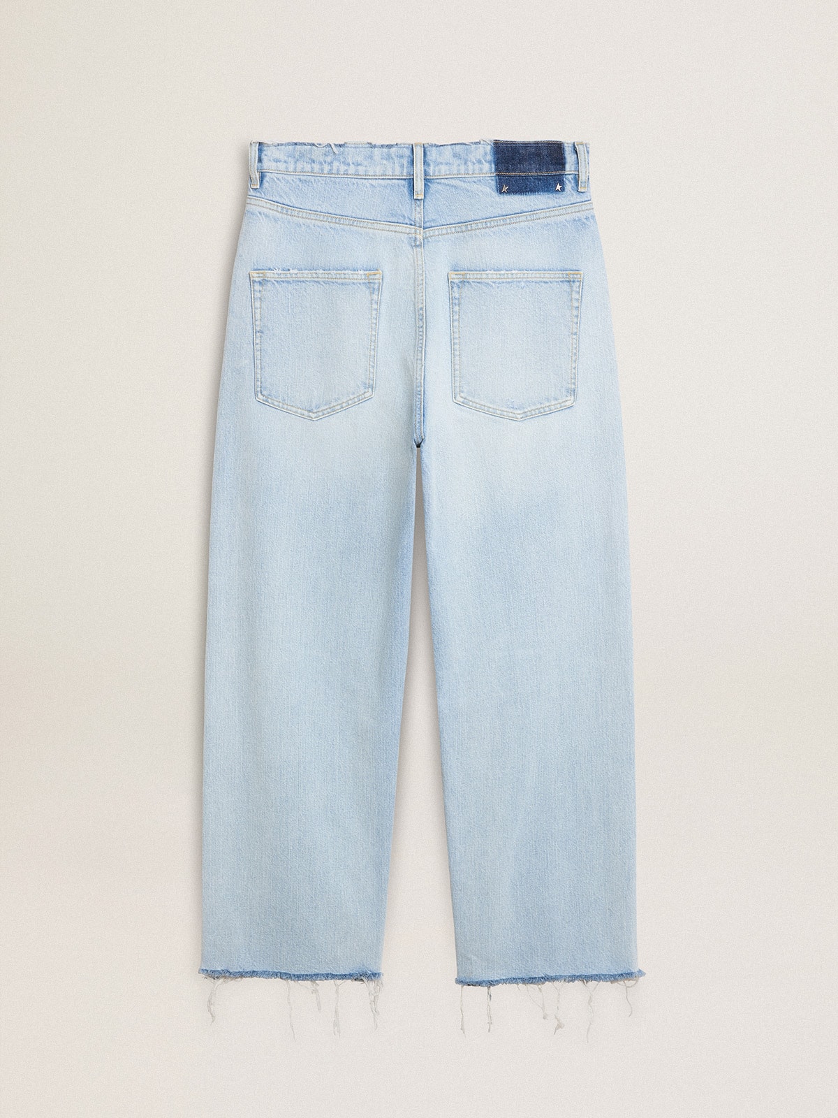 Golden Goose - Men’s pants in lived-in effect denim in 