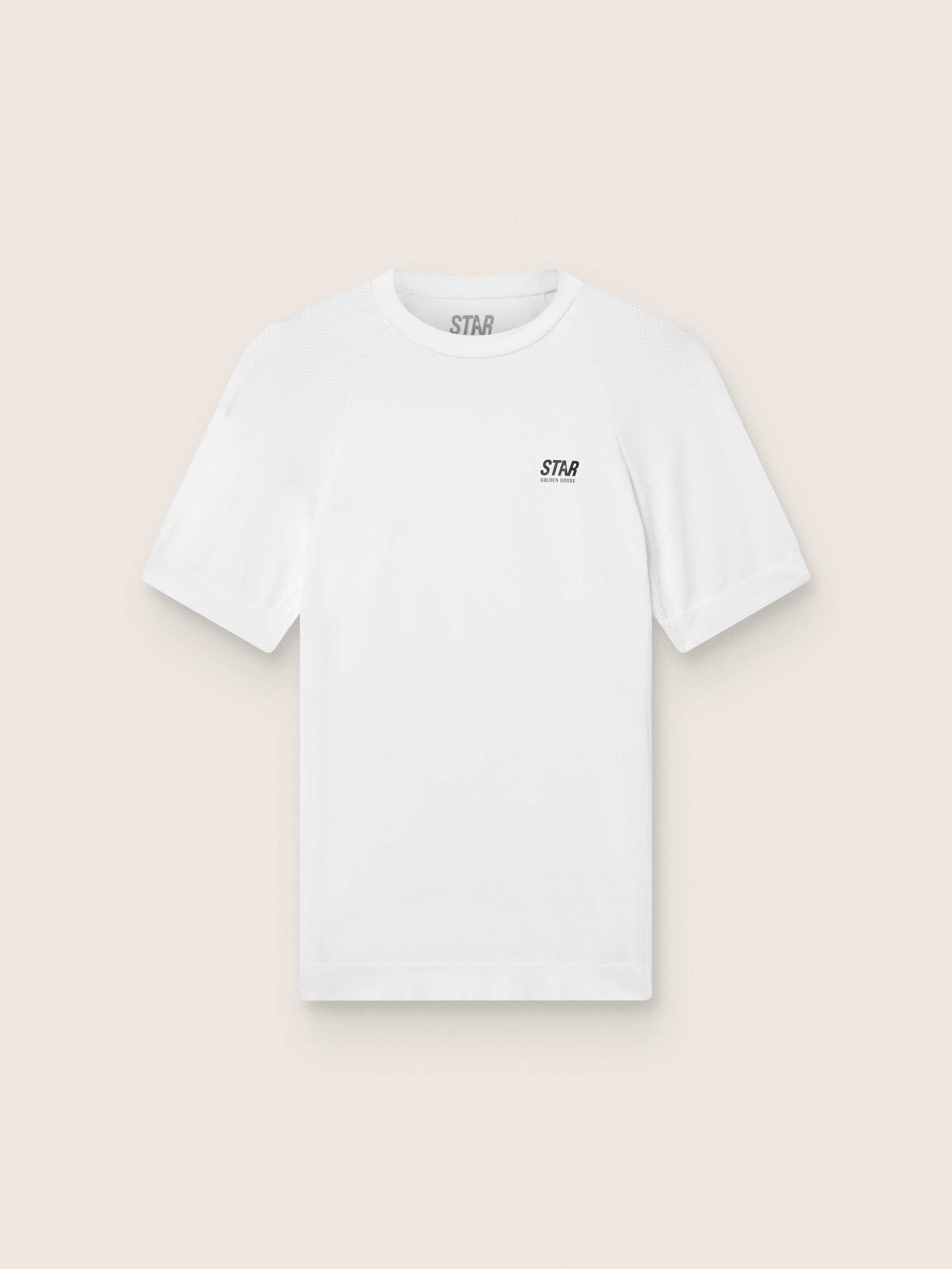 T-shirt de sport slim blanc pour homme — Golden Goose