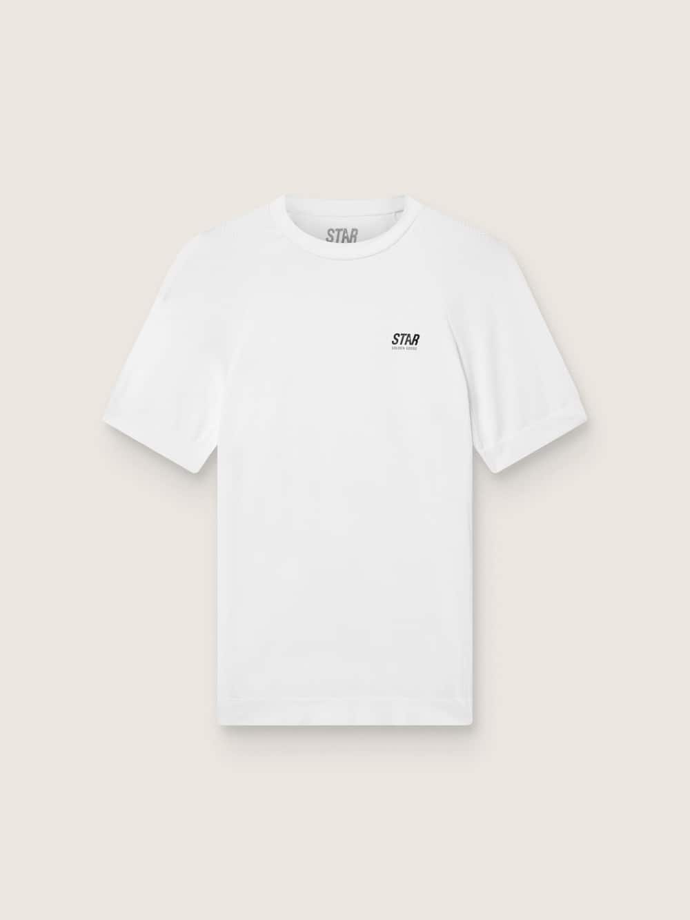 T-shirt de sport slim blanc pour homme — Golden Goose