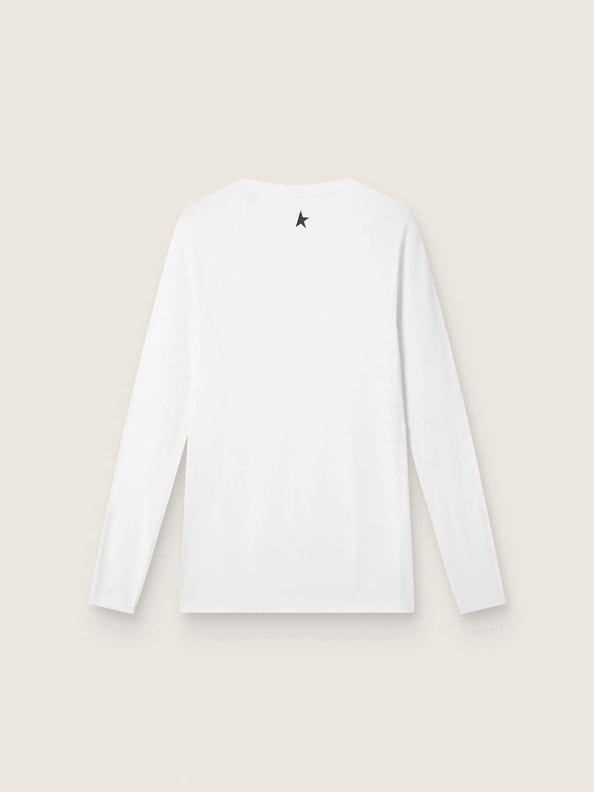 Golden Goose - Men's white long-sleeve sports top in 
