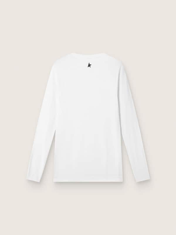 Golden Goose - Men's white long-sleeve sports top in 