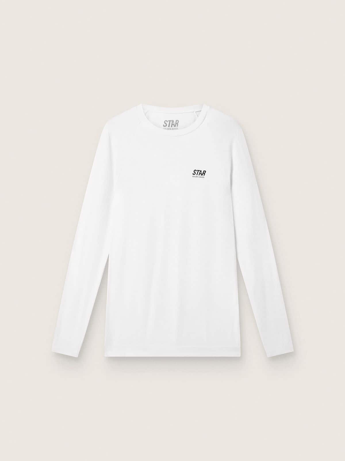 Golden Goose - Men's white long-sleeve sports top in 