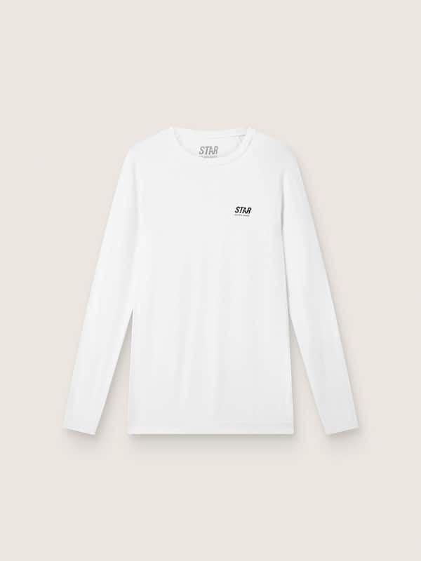 Golden Goose - Men's white long-sleeve sports top in 