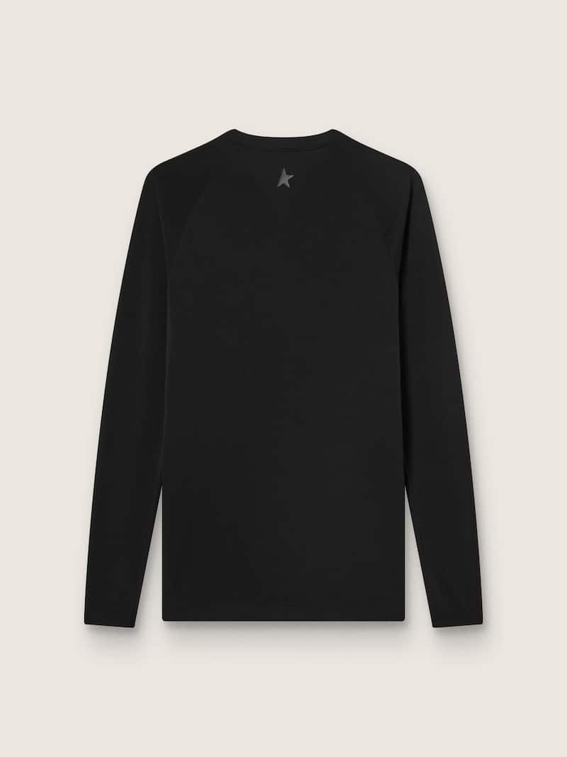 Golden Goose - T-shirt de sport noir &agrave; manches longues pour homme in 