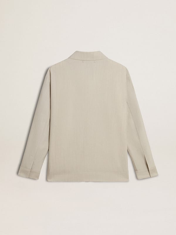 Golden Goose - Men's khaki wool blend coach jacket in 