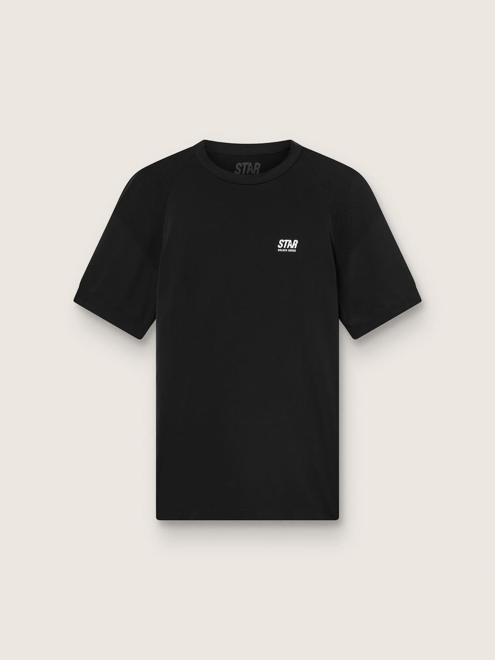 T-shirt de sport noir pour homme avec imprimé dans le dos — Golden Goose