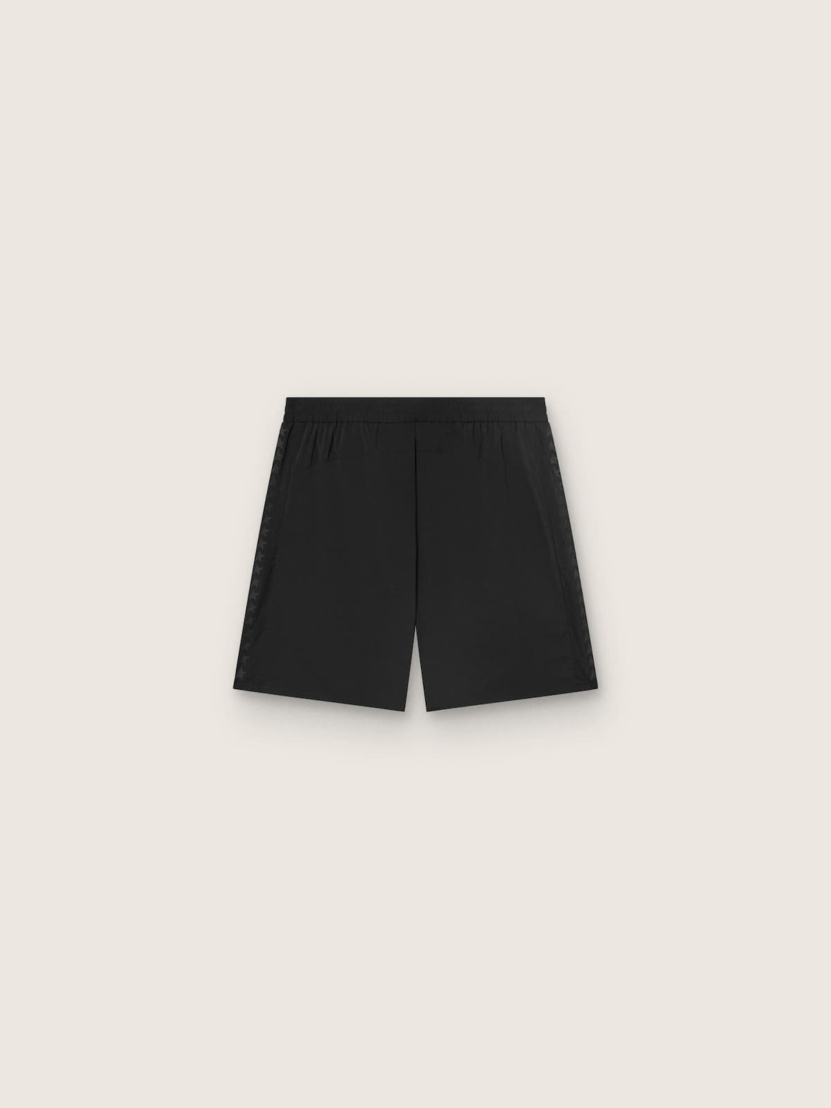 Golden Goose - Pantaloncini sportivi neri doppio strato da uomo in 