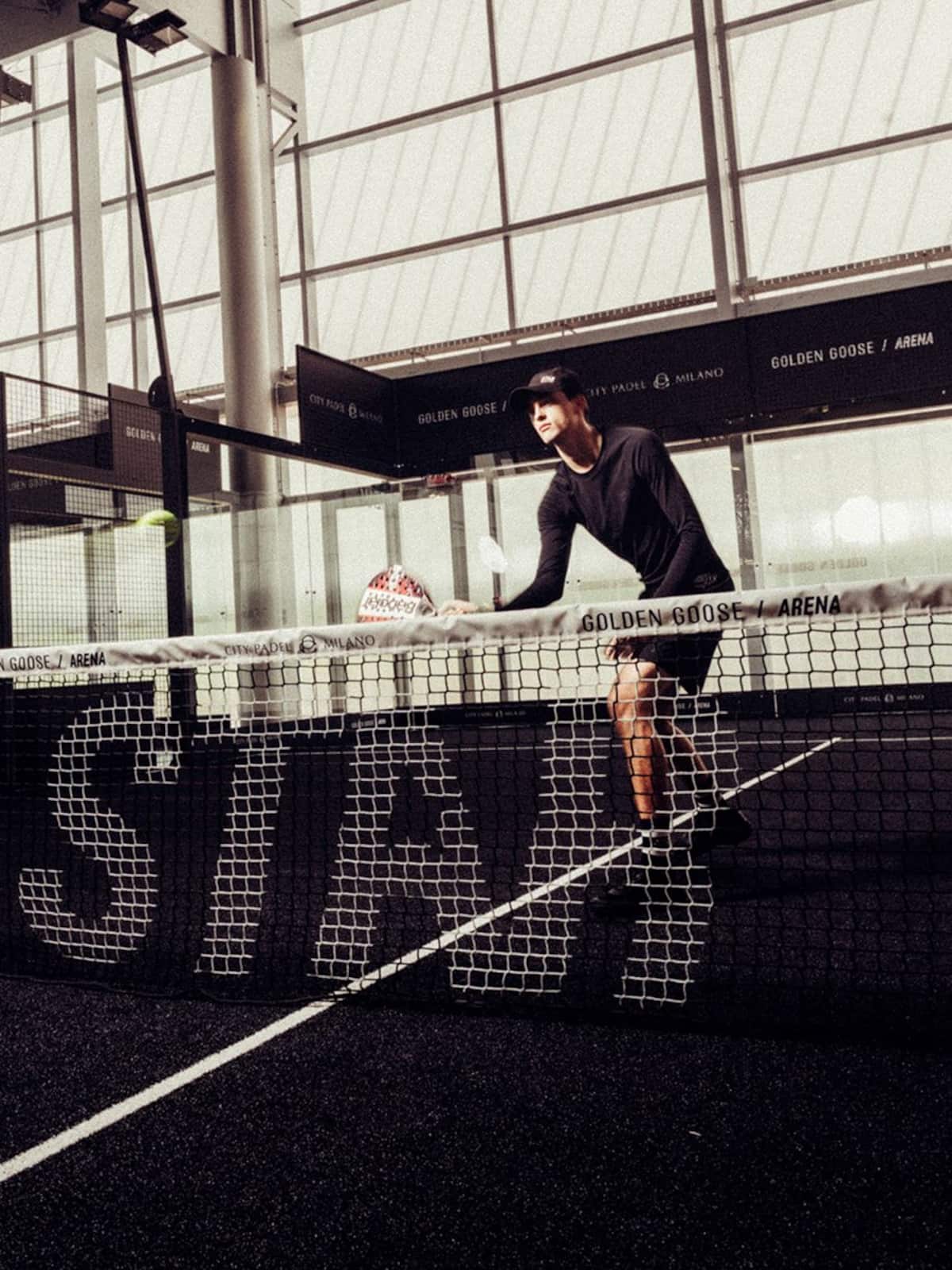Golden Goose - Pantaloncini sportivi neri doppio strato da uomo in 