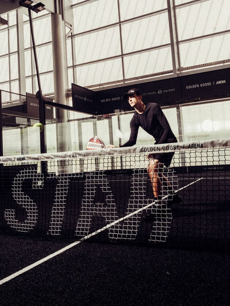 Golden Goose - Short de sport noir double &eacute;paisseur pour homme in 