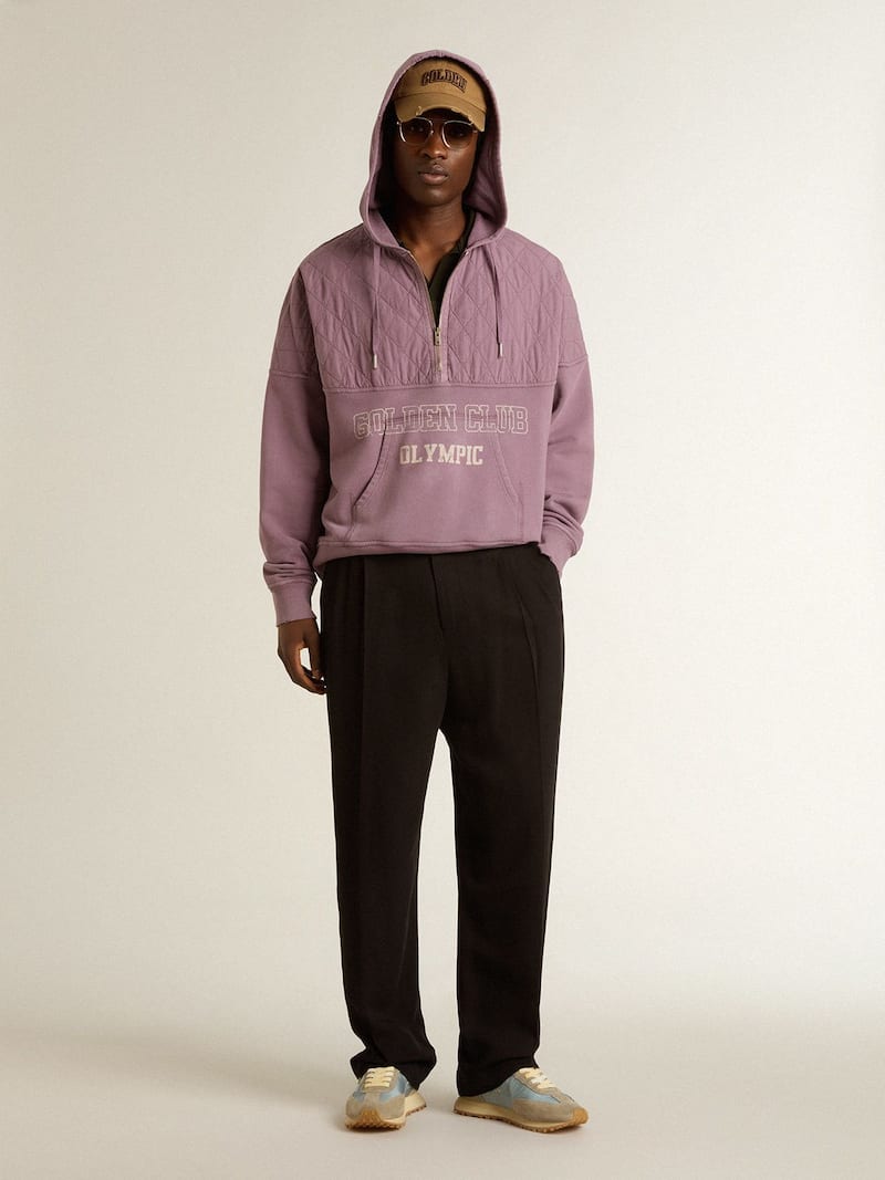 Golden Goose - Polo en jersey vert militaire pour homme avec broderie in 
