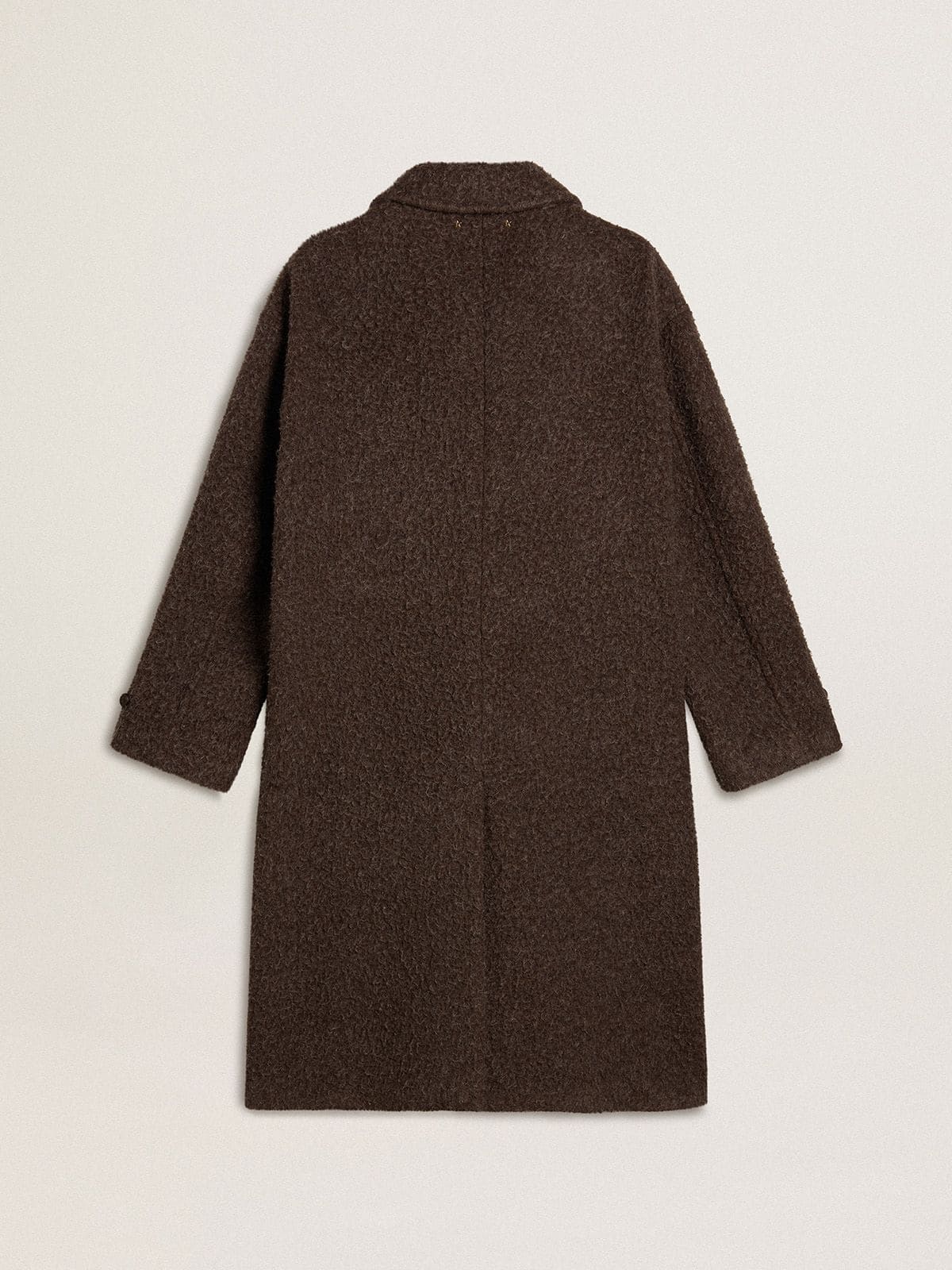 Men's single-breasted Journey coat in wrinkle wool blend