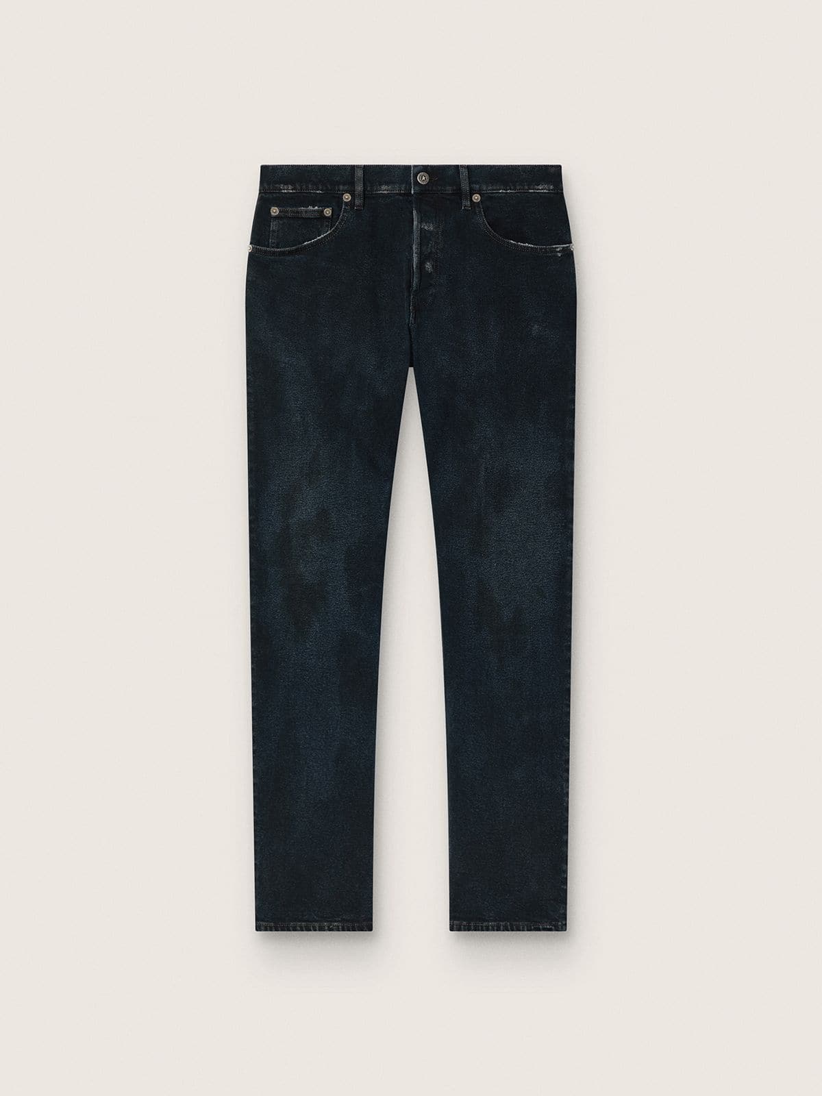 Golden Goose - Men’s slim-fit jeans in dark indigo stretch denim in 