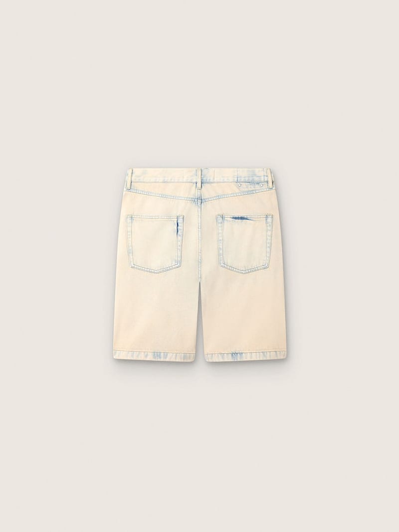 Golden Goose - Bermudas de hombre en denim color arena claro in 