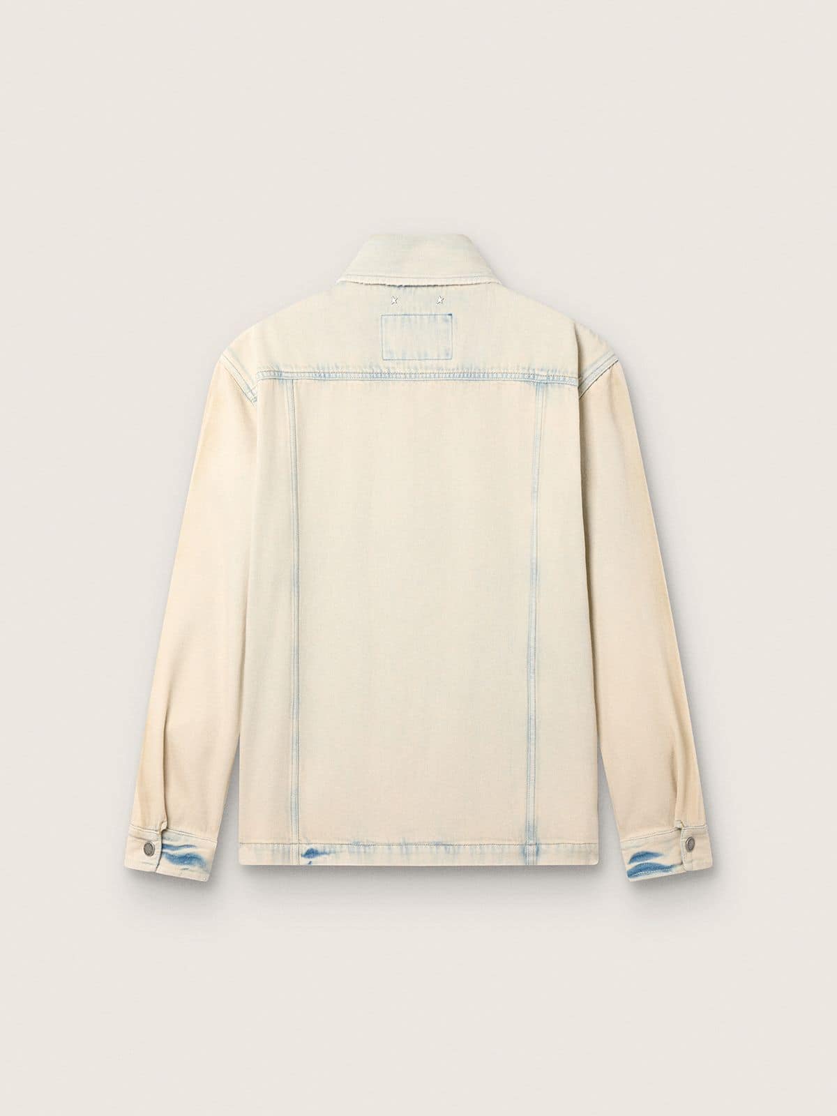 Golden Goose - Work-Jacket f&uuml;r Herren aus Denim in hellem Sandton in 