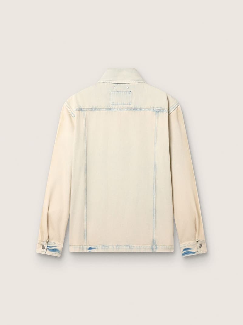Golden Goose - Work-Jacket f&uuml;r Herren aus Denim in hellem Sandton in 