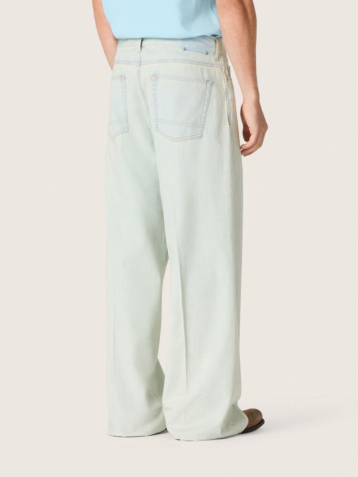 Golden Goose - Men&rsquo;s jeans in light blue denim in 