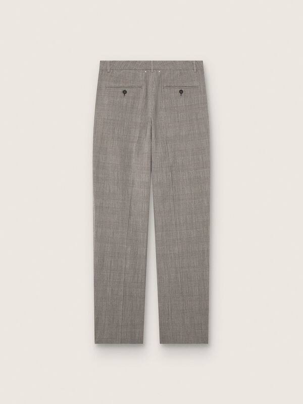 Golden Goose - Men’s slim-fit pants in gray Prince of Wales check in 